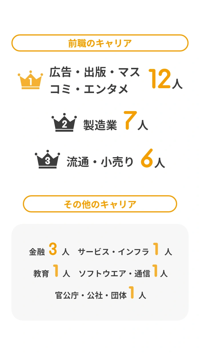 前職のキャリア、その他キャリア